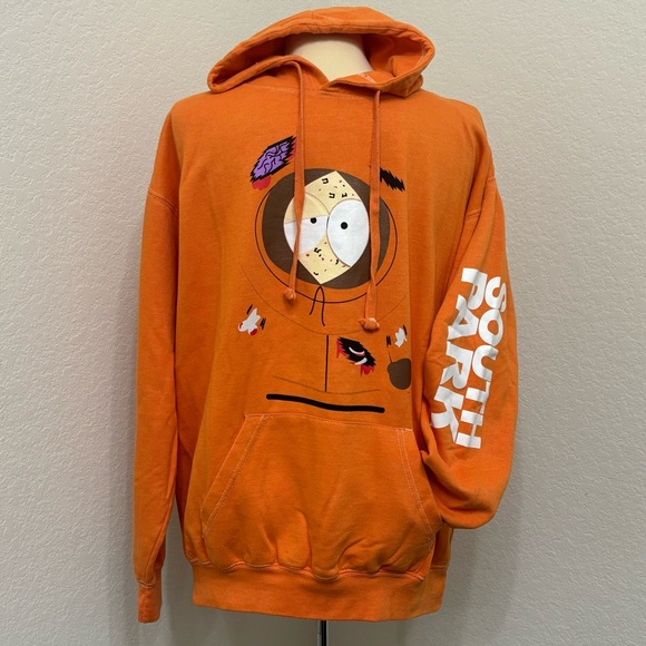 NWT South Park “They Killed Kenny” Orange Hoodie Size M/L - Picture 2 of 8